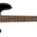 Squier Mini Precision Bass, negro, diapasón de laurel