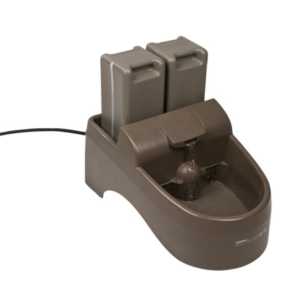 Fuente de Agua PetSafe Drinkwell ZWW00-17111 para Perros Exterior 450 Onzas Color Topo