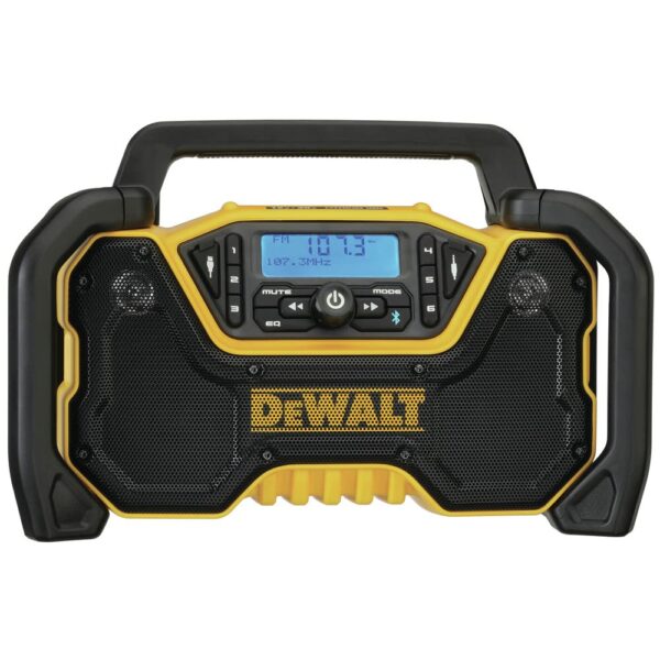 Radio DEWALT DCR028B Bluetooth Portátil 12V 20V MAX Alcance 100 Pies Woofers 3.5 Pulgadas