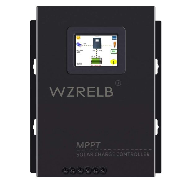 Controlador de Carga Solar MPPT WZRELB MPPT60A 60A 12V 24V 48V Automático 18V 36V Manual Pantalla Táctil LCD