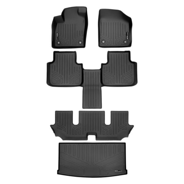Juego de Alfombrillas y Forro de Carga SMARTLINER SA0300 B0443 C0443 E0300 para Volkswagen Atlas 2018-2025 Tercera Fila