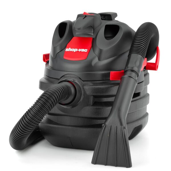 Shop-Vac Aspiradora portátil húmeda/seca de 5 galones y 6.0 HP de potencia máxima, manguera de 1-1/2 pulgadas de diámetr