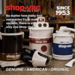Shop-Vac Aspiradora portátil húmeda/seca de 5 galones y 6.0 HP de potencia máxima, manguera de 1-1/2 pulgadas de diámetr