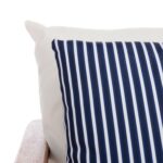 Juego de Conversación para Exteriores Safavieh Deacon 4 Piezas Madera de Acacia PAT7050D Beige Azul Marino