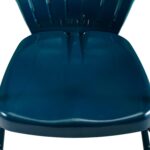 Juego de Comedor Crosley Furniture Ridgeland KO10015NV 5 Piezas Mesa Redonda de Metal Azul Marino