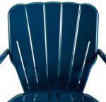 Juego de Comedor Crosley Furniture Ridgeland KO10015NV 5 Piezas Mesa Redonda de Metal Azul Marino