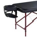 Mesa de Masaje Portátil Master Massage Zephyr 24351V Aluminio Negro Granate Capacidad 450 Libras