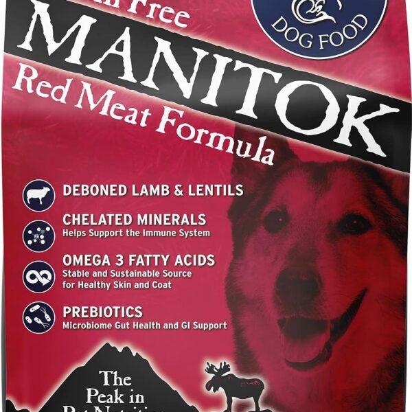 Alimento Seco para Perros Annamaet Manitok Sin Granos Cordero Bolsa 25 Libras
