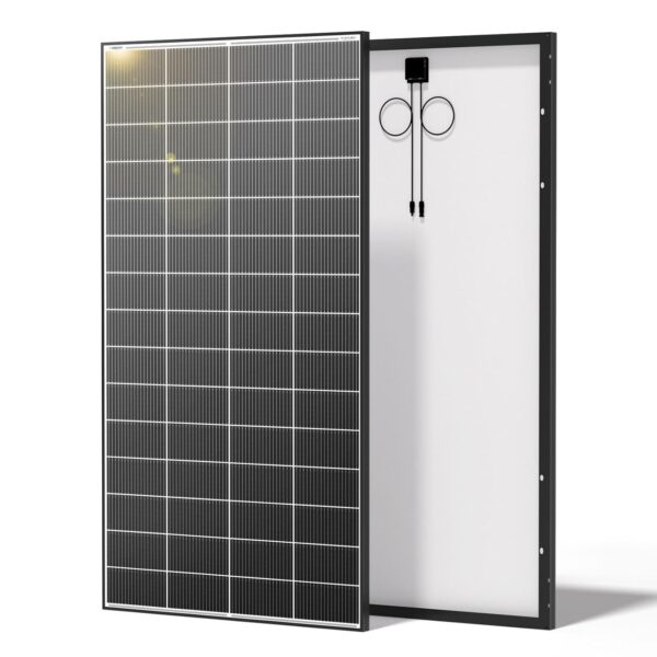 Panel Solar Renogy 320 Vatios Monocristalino Tipo N 18BB Paquete de 2 Piezas 640 Vatios 24 Voltios Marco Negro