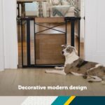 Puerta de Seguridad Safety 1st Modelo GA138DECB1 Diseño Moderno de Granja Color Madera Ajustable 29 a 37 Pulgadas Montaj