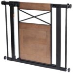 Puerta de Seguridad Safety 1st Modelo GA138DECB1 Diseño Moderno de Granja Color Madera Ajustable 29 a 37 Pulgadas Montaj