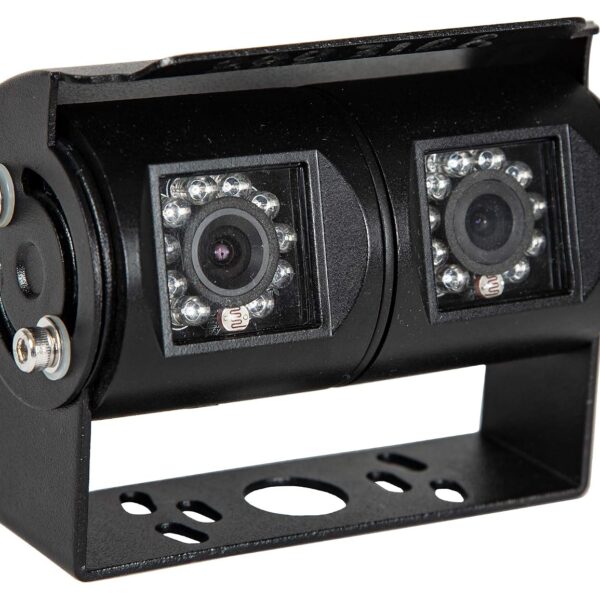 Cámara de Reversa Buyers Products 8883108 Doble Lente Acero Inoxidable Visión Nocturna 4 Pines IP68