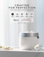 CUCKOO Olla arrocera de doble presión de 6 tazas sin cocer / 12 tazas cocidas con tecnología de calentamiento por inducc