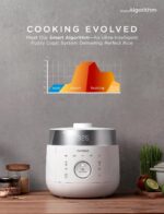 CUCKOO Olla arrocera de doble presión de 6 tazas sin cocer / 12 tazas cocidas con tecnología de calentamiento por inducc
