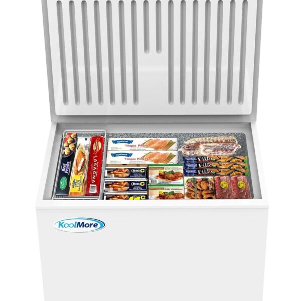 KoolMore - Congelador de pecho profundo SCF-9C con cesta de alambre, 10 pies cúbicos de almacenamiento compacto de alime