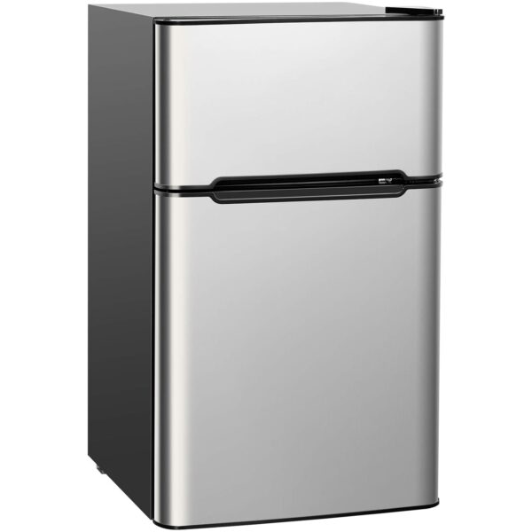 ARLIME Refrigerador compacto, 3.2 pies cúbicos Unidad de 2 puertas Mini refrigerador congelador con puerta reversible, e