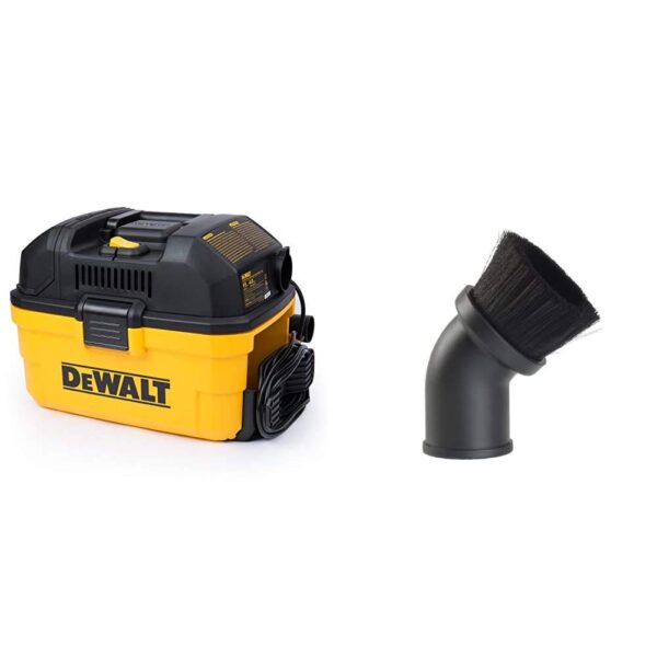 Aspiradora Portátil Húmeda Seca DEWALT DXV04T 17801A 4 Galones Amarillo con Accesorio Cepillo 1-7/8 Pulgadas