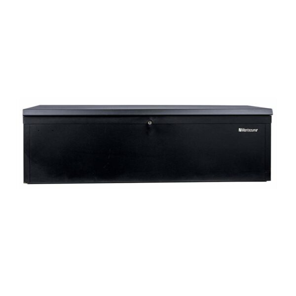 Montezuma Caja de herramientas portátil y bloqueable de acero de 42 pulgadas con asas, color negro