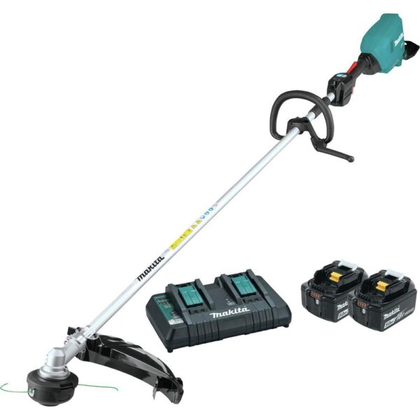 Recortadora de Cuerdas Inalámbrica Makita XRU17PT 36V 18V X2 LXT Motor sin Escobillas Franja de Corte 17 Pulgadas Kit co