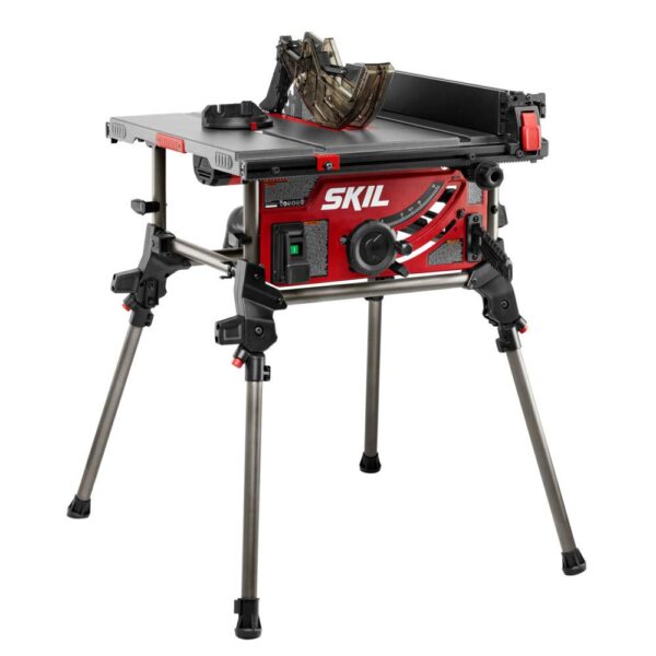 Sierra de mesa portátil SKIL TS6307-00 de 10 pulgadas (25 cm) con soporte plegable de 15 amperios