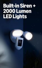 Cámara con reflector cableada Ring Pro (seminueva): seguridad para tu casa/negocio, video Retinal 2K, visión nocturna a