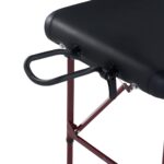 Mesa de Masaje Portátil Master Massage Zephyr 24351V-1 Negro 28 x 72 Pulgadas Aluminio