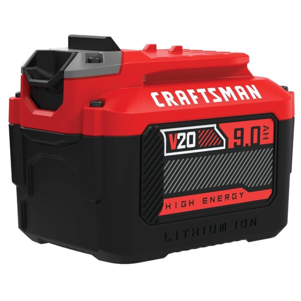 Batería de Iones de Litio CRAFTSMAN V20 CMCB209 9Ah 20 Voltios con Indicador de Carga LED