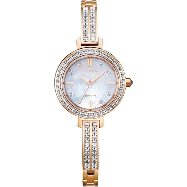 Reloj Citizen Eco-Drive Mujer EM0863-53D Cristal Acero Inoxidable Tono Dorado Rosa 25 mm
