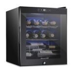 Schmecke - Refrigerador de vino con compresor de 12 botellas con cerradura | Gran bodega independiente | Refrigerador de