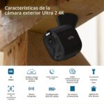 Arlo Cámara Ultra 2 Spotlight 4K HDR (2 cámaras, SmartHub incluido y requerido) | Cámara de seguridad inalámbrica para e