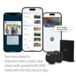 Arlo Cámara Ultra 2 Spotlight 4K HDR (2 cámaras, SmartHub incluido y requerido) | Cámara de seguridad inalámbrica para e