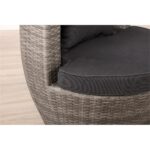 Juego de Conversación Alaterre Furniture Bistro AWWI01II Mimbre de Resina Gris 3 Piezas con Mesa de Vidrio 18 Pulgadas y