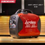 Generador Inversor Portátil A-iPower SUA2000iD 2000 Watts Combustible Dual Gas y Propano Rojo