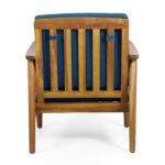 Silla Club para Exteriores Christopher Knight Home Willowbrook 313572 Madera de Acacia Color Teca Juego de 2
