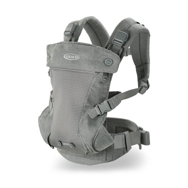 Portabebés Graco Cradle Me 4 en 1 Modelo 2121150 Gris Mineral Poliéster para 8 a 35 libras