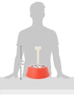 Cuenco para Perro Alessi AMMI02 RO Resina Termoplástica con Inserto de Acero Inoxidable 18/10 Rojo Naranja