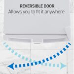 Commercial Cool Congelador vertical, congelador de pie de 6 pies cúbicos con puerta reversible, color blanco