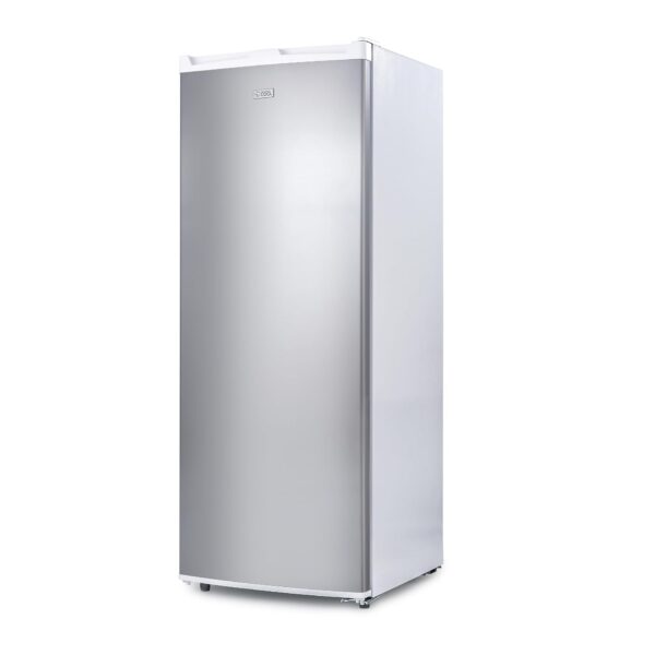 Commercial Cool Congelador vertical, congelador de pie de 6 pies cúbicos con puerta reversible, blanco con puerta VCM