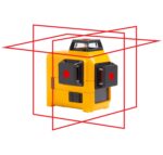 Pacific Laser Systems 3X360 Kit de nivel láser de línea roja con RBP5, estuche y soporte en L