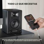 M-AUDIO BX3 Par de monitores de estudio de 3.5", altavoces HD para PC para grabación y multimedia con software de produc