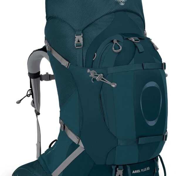 Mochila de Mochilero Osprey Ariel Plus 60 para Mujer Talla WXS/S Azul Selva Nocturna 58 Litros