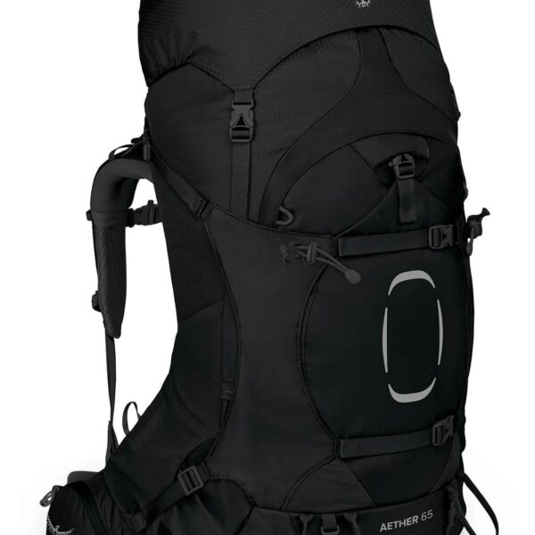 Mochila de Mochilero Osprey Aether 65 Modelo 10002873 Negro Talla L/XL 68 Litros