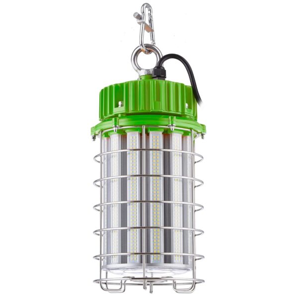 PowerSmith PTLK52-200 - Luz de trabajo LED temporal para interiores y exteriores de 24,000 lúmenes con gancho colgante d