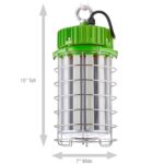 PowerSmith PTLK52-200 - Luz de trabajo LED temporal para interiores y exteriores de 24,000 lúmenes con gancho colgante d