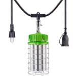 PowerSmith PTLK52-200 - Luz de trabajo LED temporal para interiores y exteriores de 24,000 lúmenes con gancho colgante d