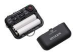 Grabadora de campo Zoom F2 con micrófono lavalier y control Bluetooth