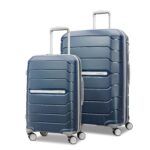 Maleta Samsonite Freeform 80242-1596 Rígida Expandible Azul Marino Juego de 2 Piezas Equipaje de Mano y Grande