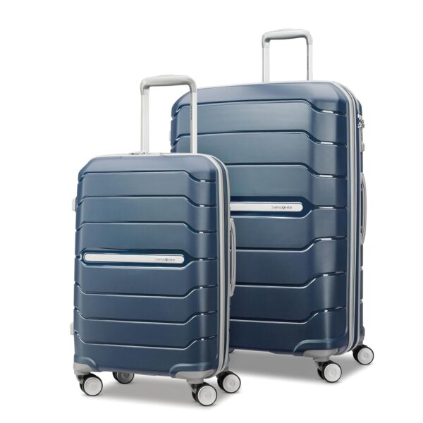 Maleta Samsonite Freeform 80242-1596 Rígida Expandible Azul Marino Juego de 2 Piezas Equipaje de Mano y Grande