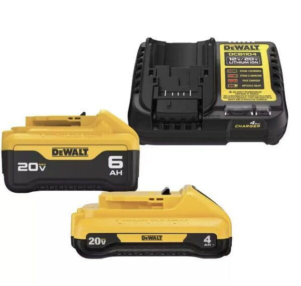 Kit de Arranque DeWalt DCB246CK 20V MAX con 2 Baterías de Iones de Litio 6 A