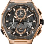 Reloj Bulova Precisionist Cronógrafo 98B356 Acero Inoxidable Bicolor Cristal de Zafiro para Hombre